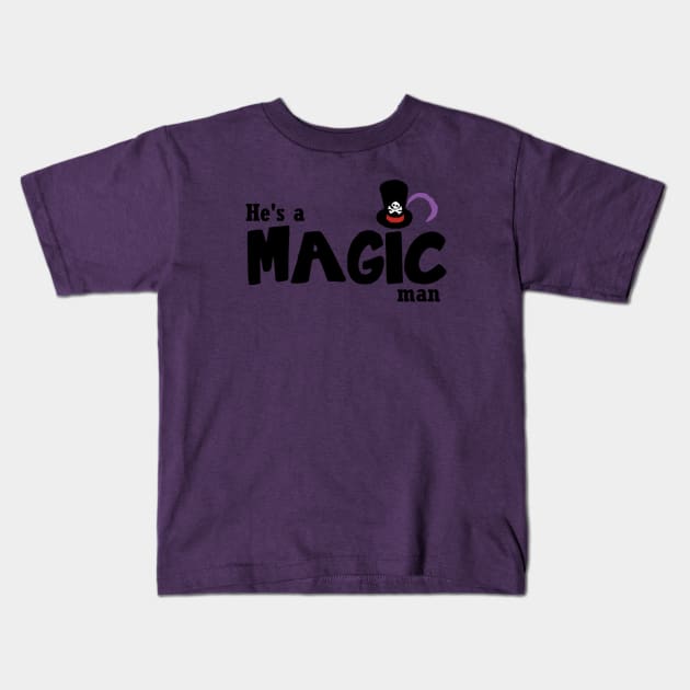 Magic Man Kids T-Shirt by TreyLemons